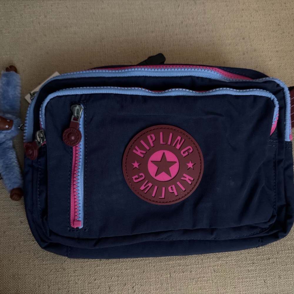 Kipling Navy and Burgundy Bag
